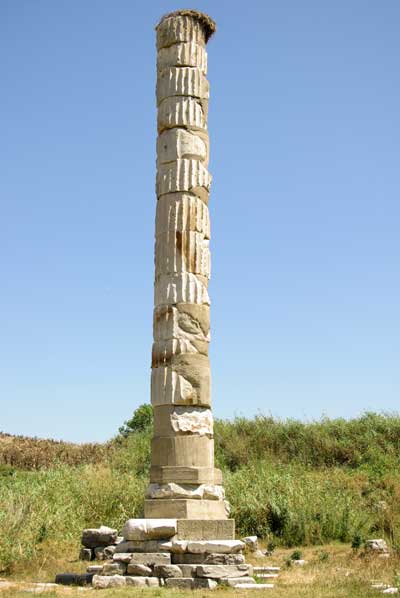 Column at Site of the Temple of Artemis near Ephesus