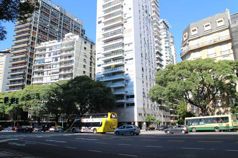 Buenos Aires Apartment blocks next to Avenida del Libertador
