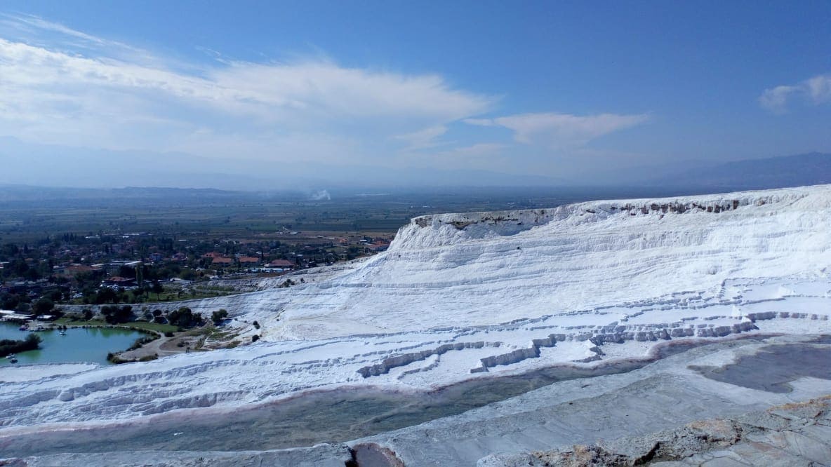 pamukkale white salt lakes