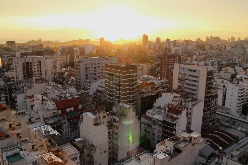 Buenos Aires skyline in the morning