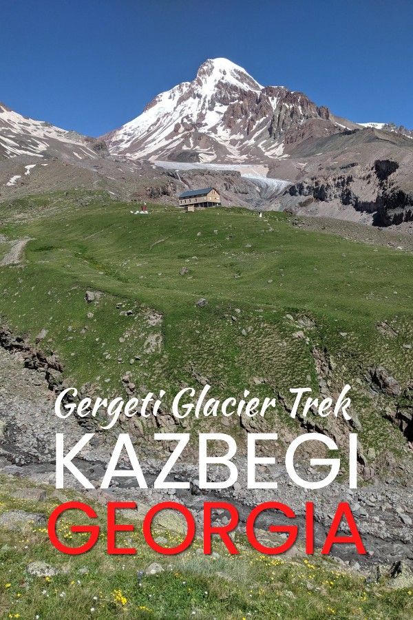 hiking the Kazbegi Gergeti glacier trek