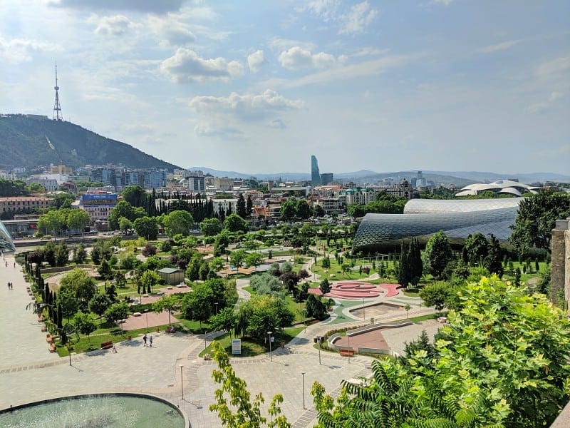 Rike park Tbilisi in Summer