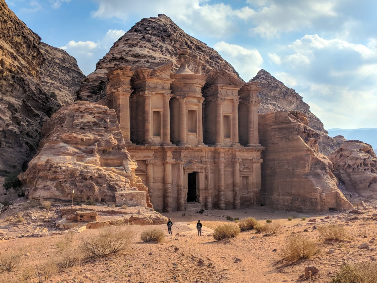 A longer vew of the Cathedral in Petra