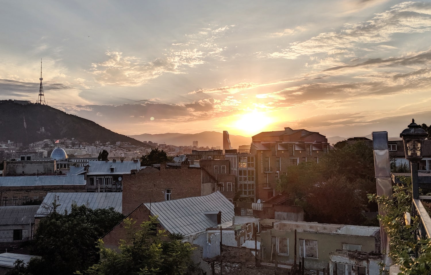 Image of Sunset in Tbilisi Georgia