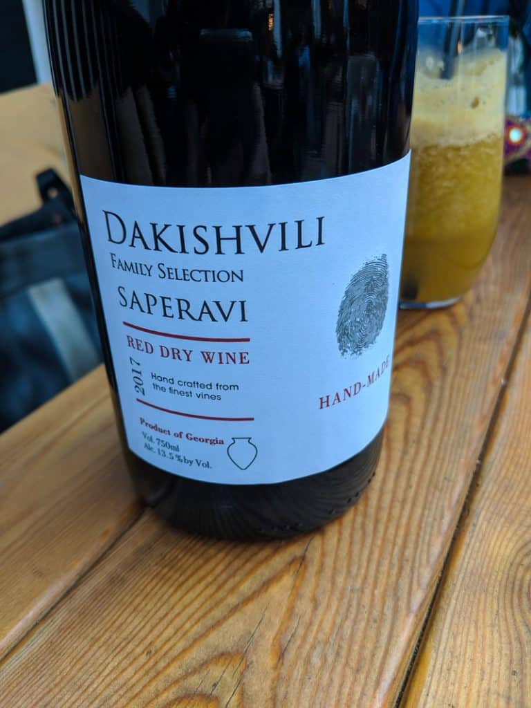 dakishvili saperavi red dry wine