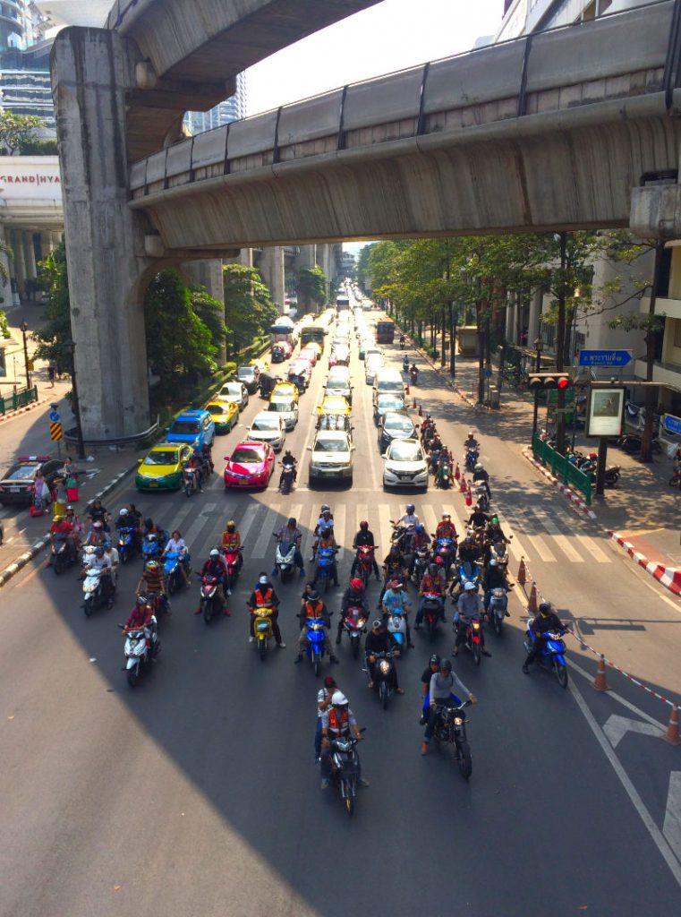 Traffic in Bangkok Thailand