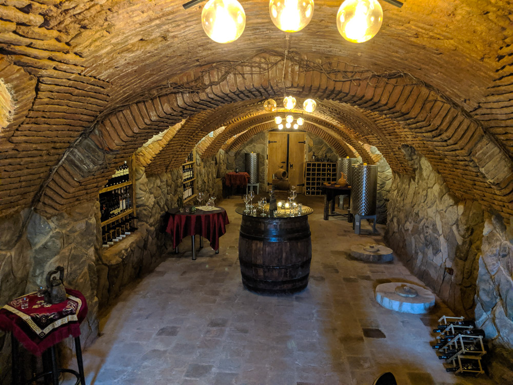 Typical wine cellar in Tbilisi