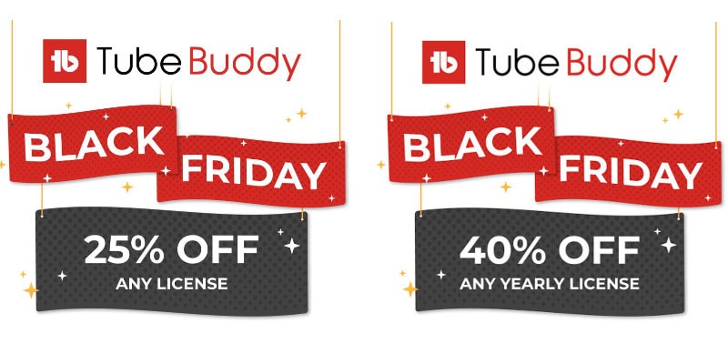 Tube Buddy Black Friday Discount
