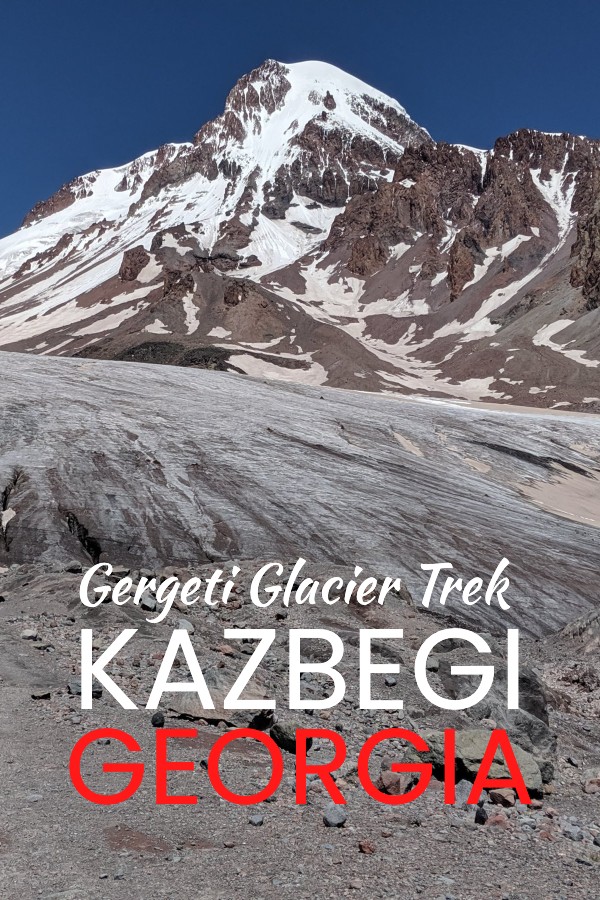 Kazbegi Gergeti glacier trek in Northern Georgia