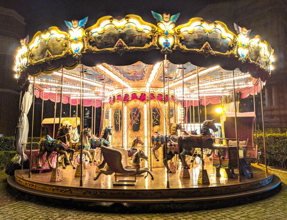 merry go round near Lungotevere Castello