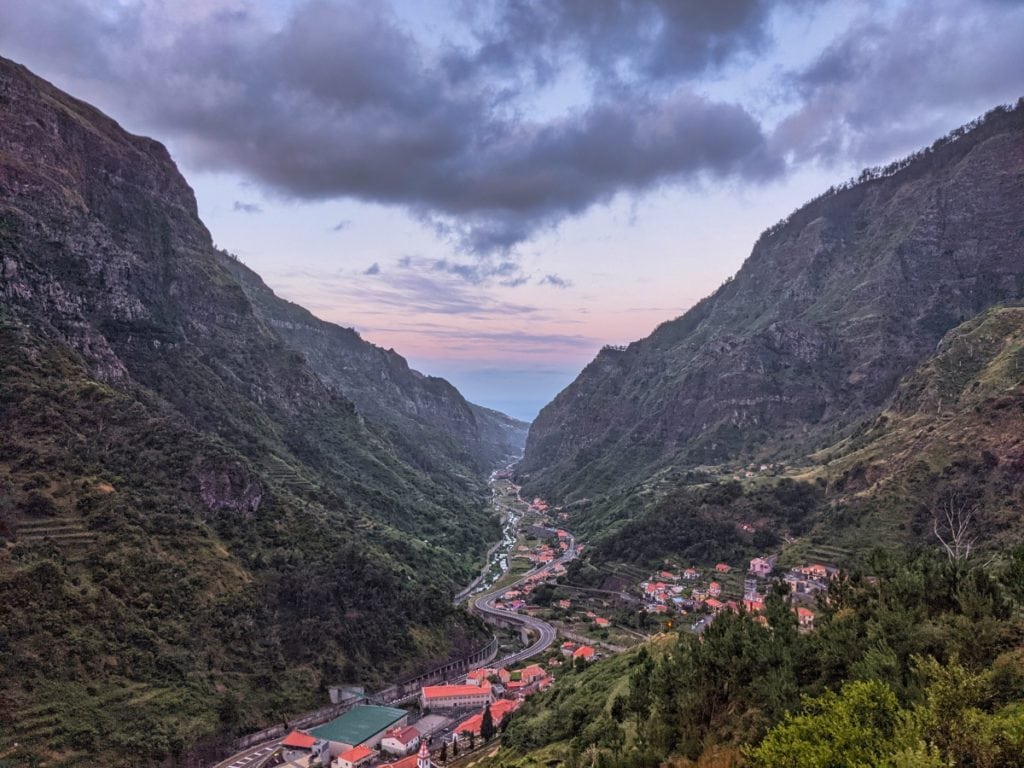 road through valley