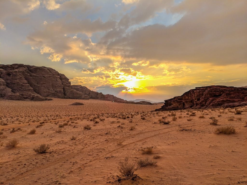 Sunset in Wadi Rum