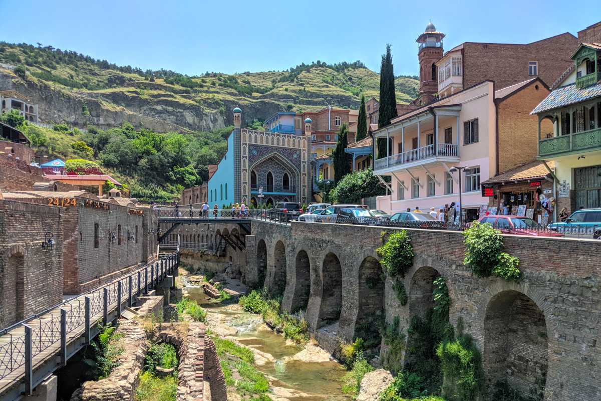 Tbilisi Old Town With Sulpher Baths