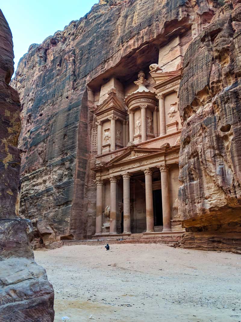 The Treasury of Petra in the early morning