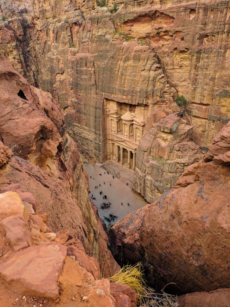 Petra's Treasury From Above