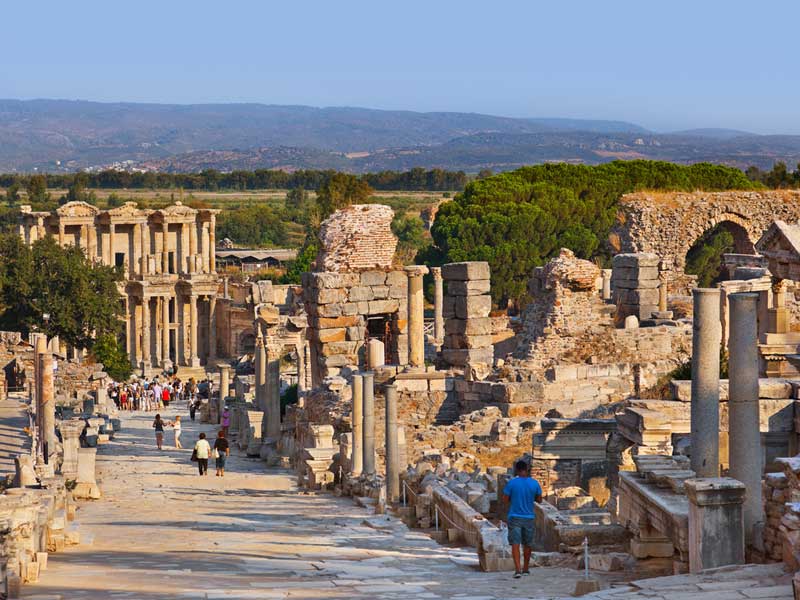 ancient street in Ephesus