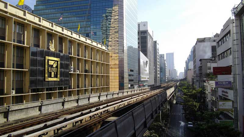 Bangkok BTS Skytrain transport system