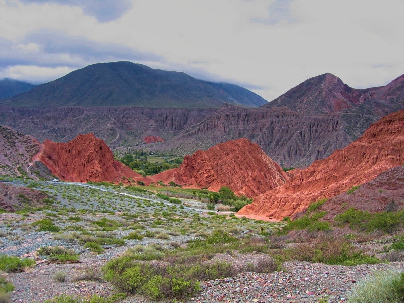 colourful hills near pumamarca