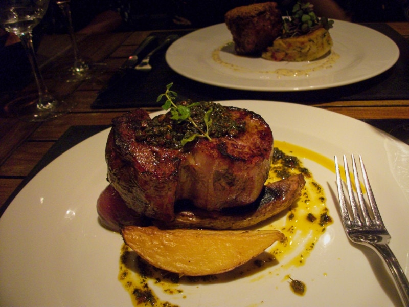 fine dining steak in argentina restaurant