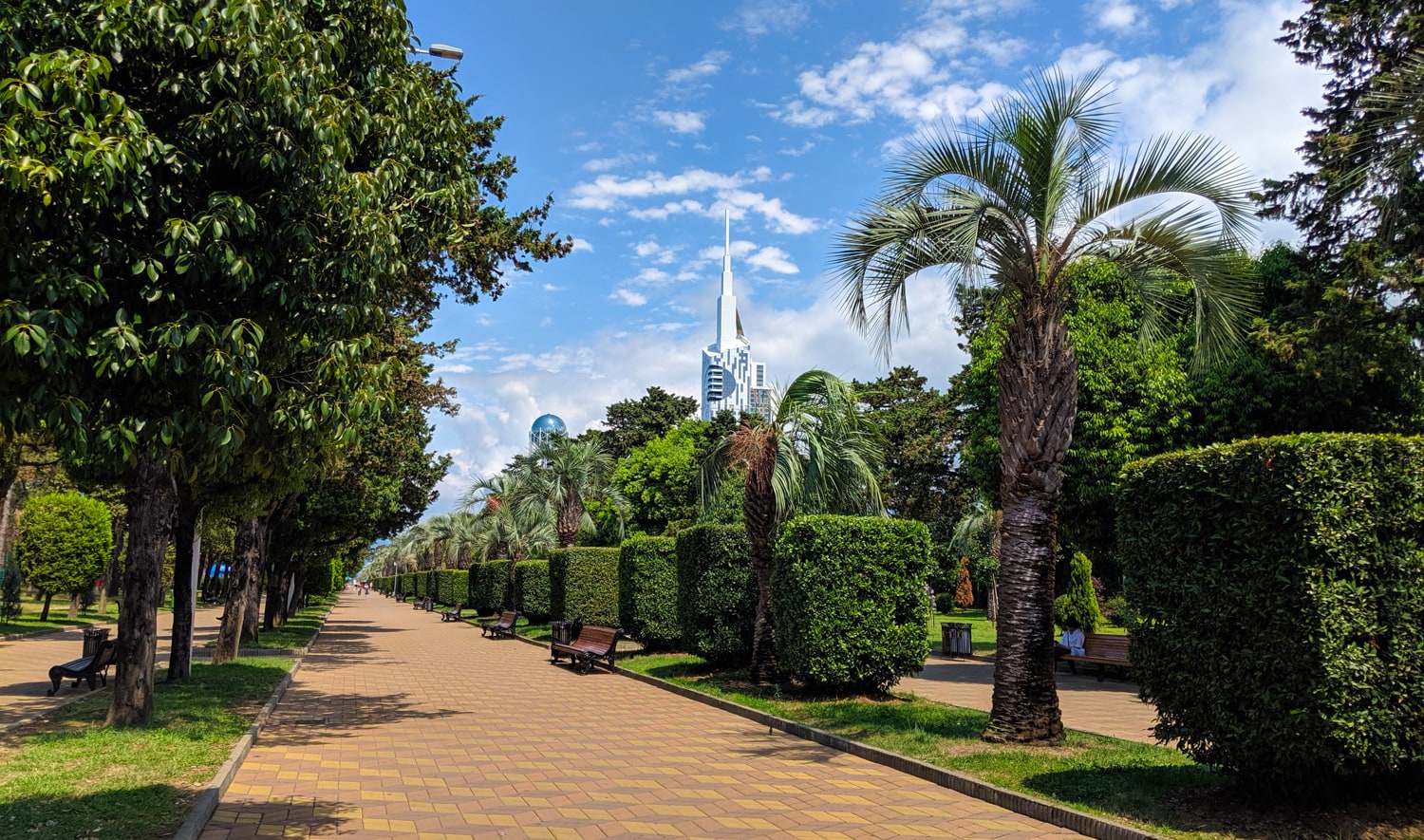 Batumi Promenade on the Black Sea coast of Georgia image