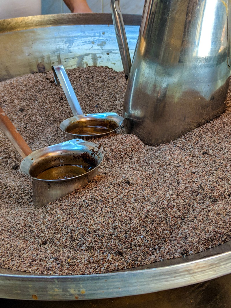 Preparing Turkish coffee in Amman
