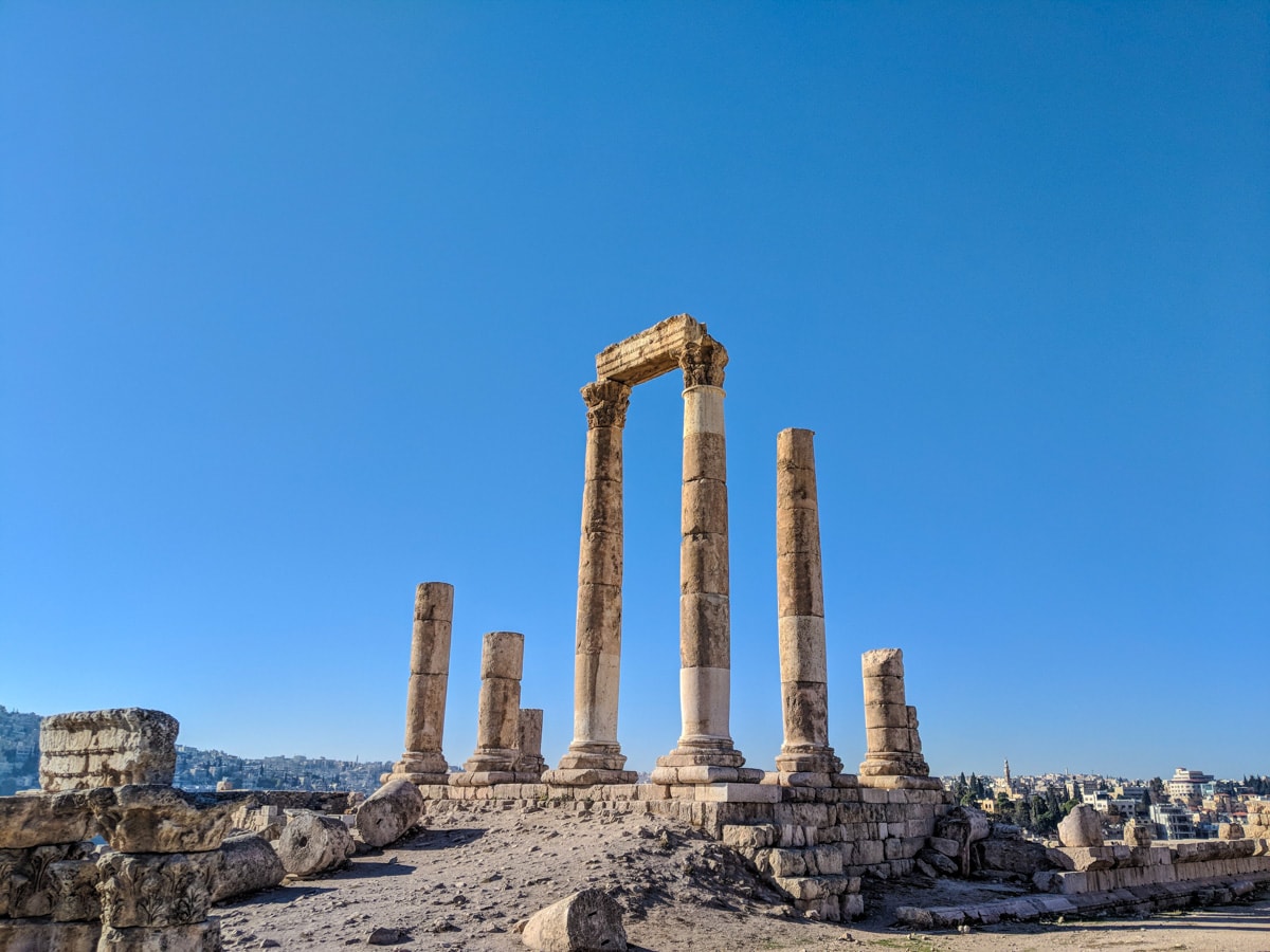 The Temple of Hercules at the Citadel of Amman