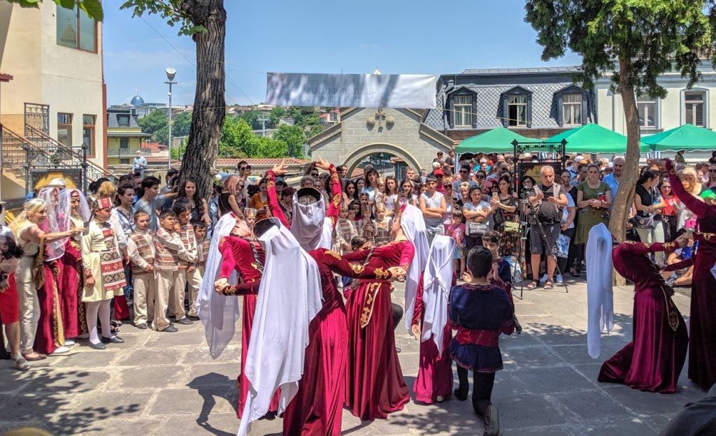Traditional Georgian dance in Tbilisi