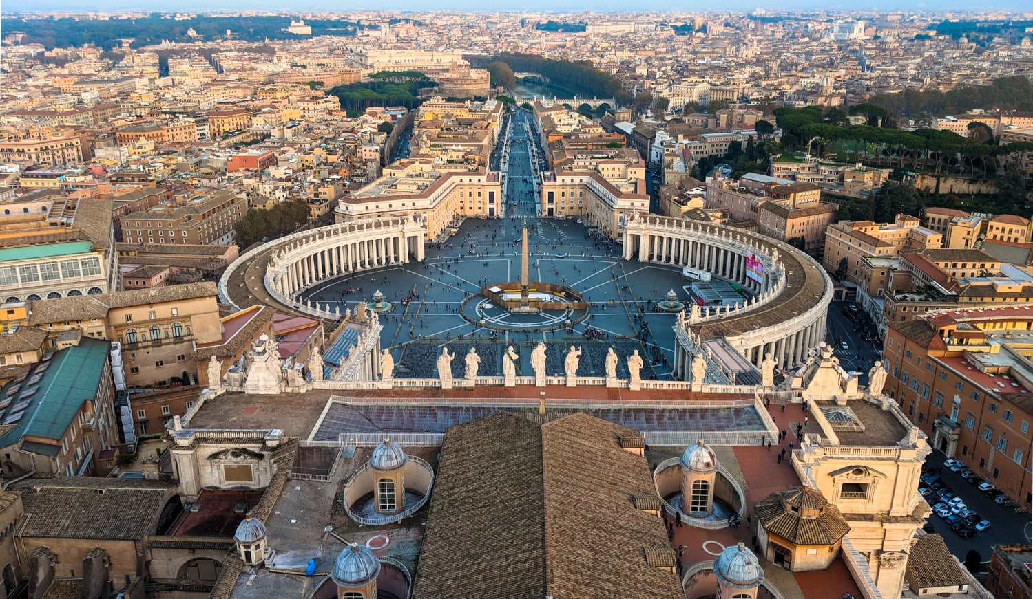 Rome Photo Blog: The Vatican with St peters square from St peters basilica