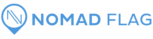 nomad flag header logo with icon travel blog