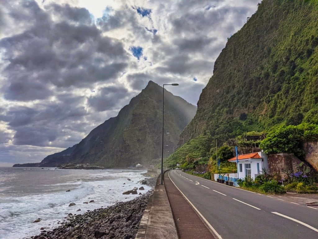 road near seixal north coast of madeira