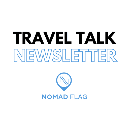 travel talk newsletter by nomad flag logo