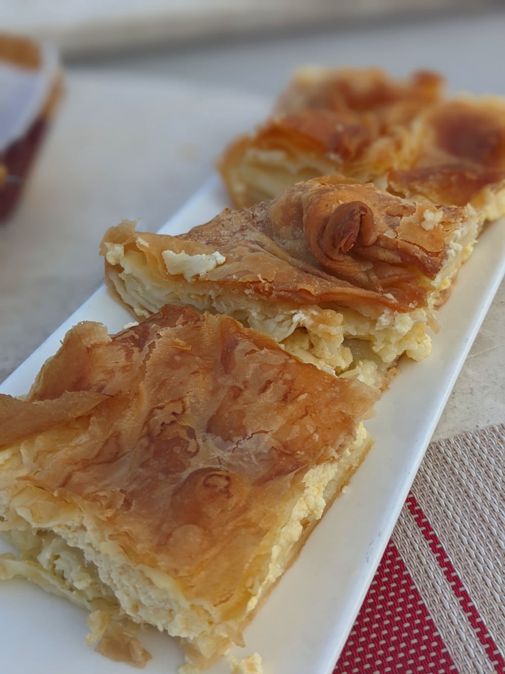 albanian byrek pastry and cheese