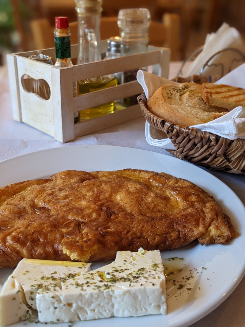 albanian omelet cheese and olive oil
